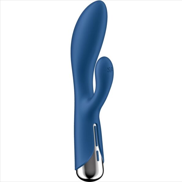 SATISFYER - SPINNING RABBIT 1 CLITORIS ET STIMULATION DU POINT G BLEU-SATISFYER VIBRATOR-sextoys-lingerie-bdsm-hygiène-sexshop