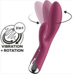 SATISFYER – SPINNING RABBIT 1 CLITORIS ET STIMULATION DU POINT G ROUGE