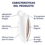 SATISFYER – SPOT ON 2 VIBRATEUR LAY-ON BLANC
