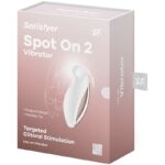 SATISFYER – SPOT ON 2 VIBRATEUR LAY-ON BLANC