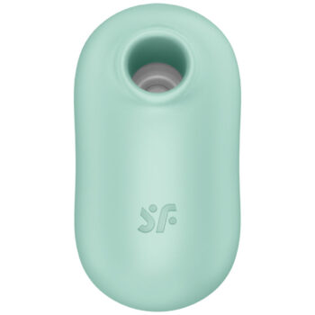 SATISFYER - STIMULATEUR ET VIBRATEUR DOUBLE AIR PULSE PRO TO GO 2 VERT-SATISFYER AIR PULSE-sextoys-lingerie-bdsm-hygiène-sexshop