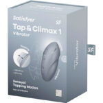 SATISFYER – TAP & CLIMAX 1 VIBRATEUR LAY-ON GRIS
