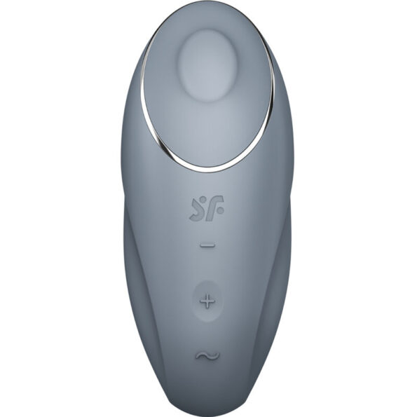 SATISFYER - TAP & CLIMAX 1 VIBRATEUR LAY-ON GRIS-SATISFYER LAYONS-sextoys-lingerie-bdsm-hygiène-sexshop
