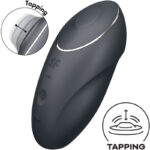 SATISFYER – TAP & CLIMAX 1 VIBRATEUR LAY-ON NOIR