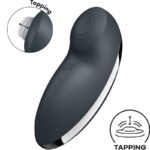 SATISFYER - TAP & CLIMAX 2 VIBRATEUR & STIMULATEUR GRIS-SATISFYER VIBRATOR-sextoys-lingerie-bdsm-hygiène-sexshop