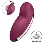 SATISFYER - TAP & CLIMAX 2 VIBRATEUR & STIMULATEUR ROUGE-SATISFYER VIBRATOR-sextoys-lingerie-bdsm-hygiène-sexshop