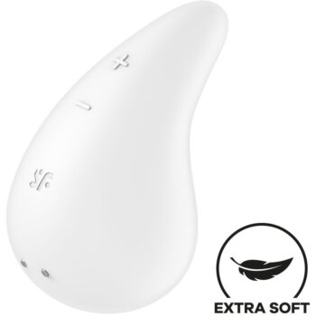 SATISFYER - VIBRATEUR DEW DROP LAY-ON BLANC-SATISFYER LAYONS-sextoys-lingerie-bdsm-hygiène-sexshop