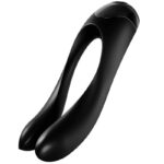 SATISFYER - VIBRATEUR  DOIGTS CANDY CANE NOIR-SATISFYER VIBRATOR-sextoys-lingerie-bdsm-hygiène-sexshop