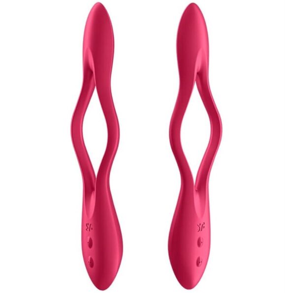 SATISFYER - VIBRATEUR MULTI ELASTIC JOY ROUGE-SATISFYER VIBRATOR-sextoys-lingerie-bdsm-hygiène-sexshop