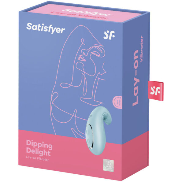 SATISFYER - VIBRATEUR  POSER DIPPING DELIGHT BLEU-SATISFYER LAYONS-sextoys-lingerie-bdsm-hygiène-sexshop