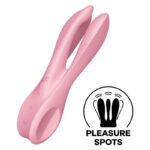 SATISFYER - VIBRATEUR THREESOME 1 ROSE-SATISFYER VIBRATOR-sextoys-lingerie-bdsm-hygiène-sexshop
