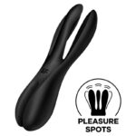 SATISFYER - VIBRATEUR THREESOME 2 NOIR-SATISFYER VIBRATOR-sextoys-lingerie-bdsm-hygiène-sexshop