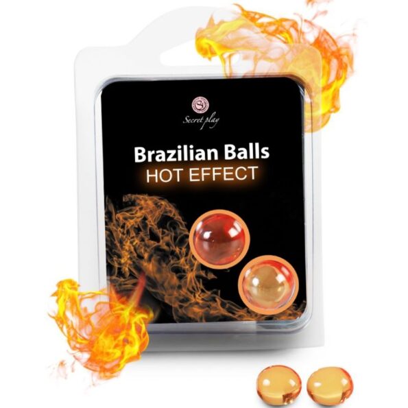 SECRETPLAY - BALLES BRÉSILIENNES EFFET CHAUFFANT 2 UNITÉS-SECRETPLAY COSMETIC-sextoys-lingerie-bdsm-hygiène-sexshop