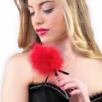 SECRETPLAY – DUSTER DE MARABOU ROUGE
