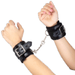SECRETPLAY - MENOTTES DE BONDAGE NOIRES COLLECTION BDSM-SECRETPLAY 100% FETISH-sextoys-lingerie-bdsm-hygiène-sexshop