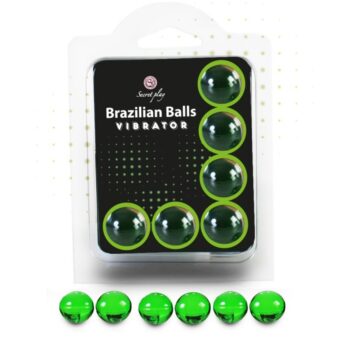 SECRETPLAY - SET 6 BOULES BRÉSILIENNES VIBRATEUR-SECRETPLAY COSMETIC-sextoys-lingerie-bdsm-hygiène-sexshop