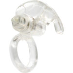 SEVEN CREATIONS - ANNEAU VIBRATEUR EN SILICONE TRANSPARENT-SEVEN CREATIONS-sextoys-lingerie-bdsm-hygiène-sexshop