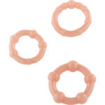 SEVEN CREATIONS - ENSEMBLE DE TROIS ANNEAUX PÉNIS EN PEAU-SEVEN CREATIONS-sextoys-lingerie-bdsm-hygiène-sexshop