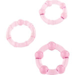 SEVEN CREATIONS - ENSEMBLE DE TROIS ANNEAUX PÉNIS ROSE-SEVEN CREATIONS-sextoys-lingerie-bdsm-hygiène-sexshop