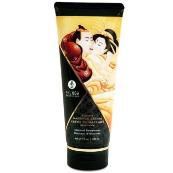SHUNGA - CRÈME DE MASSAGE AUX AMANDES DOUCES 200 ML-SHUNGA MASSAGE CREAM-sextoys-lingerie-bdsm-hygiène-sexshop