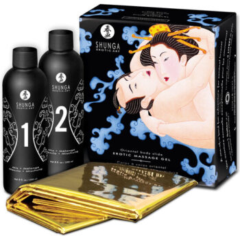 SHUNGA - GEL DE MASSAGE ÉROTIQUE ORIENTAL CORPS À CORPS AUX FRUITS EXOTIQUES-SHUNGA KITS-sextoys-lingerie-bdsm-hygiène-sexshop