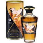 SHUNGA - HUILE DE MASSAGE À EFFET CHALEUR SAVEUR CARAMEL 100 ML-SHUNGA OILS-sextoys-lingerie-bdsm-hygiène-sexshop