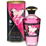 SHUNGA - HUILE DE MASSAGE EFFET THERMIQUE SAVEUR INTENSE DE FRAMBOISE 100 ML-SHUNGA OILS-sextoys-lingerie-bdsm-hygiène-sexshop