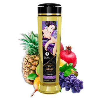SHUNGA - HUILE DE MASSAGE ÉROTIQUE LIBIDO 240 ML-SHUNGA OILS-sextoys-lingerie-bdsm-hygiène-sexshop