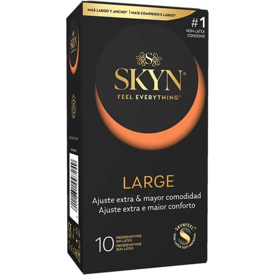 SKYN - GRANDS PRÉSERVATIFS À AJUSTEMENT SUPPLÉMENTAIRE 10 UNITÉS SKYN - GRANDS PRÉSERVATIFS À AJUSTEMENT SUPPLÉMENTAIRE 10 UNITÉS-SKYN-sextoys-lingerie-bdsm-hygiène-sexshop