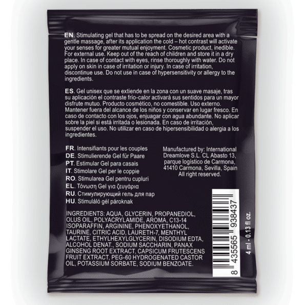 SPARTAN - GEL AMÉLIORANT L'ÉRECTION À EFFET FROID-CHAUD 100% VEGAN 4ML-SPARTAN-sextoys-lingerie-bdsm-hygiène-sexshop