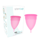 STERCUP – COUPE MENSTRUELLE EN SILICONE FDA ROSE – TAILLE S