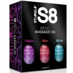 STIMUL8 - S8 HUILE DE MASSAGE COFFRET 3 X 50 ML-STIMUL8-sextoys-lingerie-bdsm-hygiène-sexshop