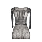 SUBBLIME – 951931 ROBE COURTE EN RÉSILLE AVEC DOS NU TAILLE UNIQUE