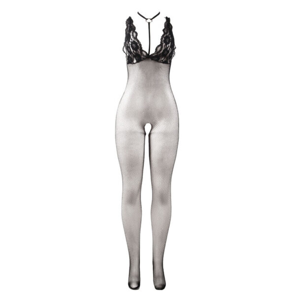 SUBBLIME - 951993 BODYSTOCKING RÉSILLE TRANSPARENTE NOIRE SANS FOURRURE TAILLE UNIQUE-SUBBLIME BODYSTOCKINGS-sextoys-lingerie-bdsm-hygiène-sexshop