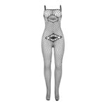 SUBBLIME – 952112 BODYSTOCKING RESILLE AVEC DETAILS SUR LA POITRINE ET LE VENTRE NOIR TAILLE UNIQUE