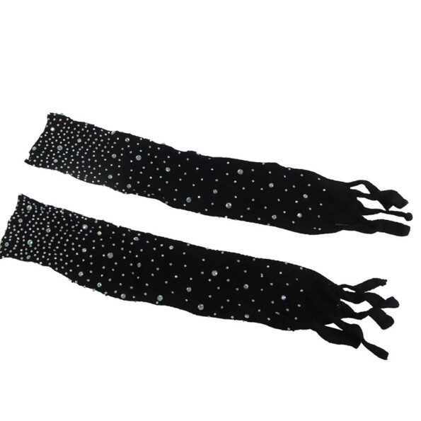 SUBBLIME - 952174 BODYSTOCKING RESILLE AVEC GANTS ET DIAMANTS NOIR TAILLE UNIQUE-SUBBLIME BODYSTOCKINGS-sextoys-lingerie-bdsm-hygiène-sexshop