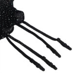 SUBBLIME – 952174 BODYSTOCKING RESILLE AVEC GANTS ET DIAMANTS NOIR TAILLE UNIQUE