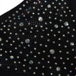 SUBBLIME – 952174 BODYSTOCKING RESILLE AVEC GANTS ET DIAMANTS NOIR TAILLE UNIQUE