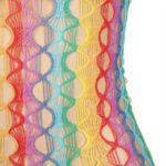 SUBBLIME – 952365 ROBE RÉSEILLE ÉPAULES NUES ARC-EN-CIEL TAILLE UNIQUE