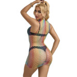 SUBBLIME – 952433 ROBE RÉSILLE SANS MANCHES COL MONTANT ARC-EN-CIEL TAILLE UNIQUE