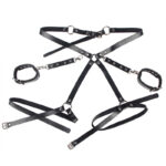 SUBBLIME – 953690 MENOTTES AVEC CEINTURE DE BONDAGE NOIRE TAILLE UNIQUE