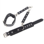 SUBBLIME – 953690 MENOTTES AVEC CEINTURE DE BONDAGE NOIRE TAILLE UNIQUE