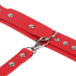 SUBBLIME – 953706 MENOTTES AVEC CEINTURE DE BONDAGE ROUGE TAILLE UNIQUE