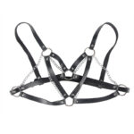 SUBBLIME – 953713 CEINTURE PUNK BONDAGE BOUCLE MÉTAL NOIRE TAILLE UNIQUE