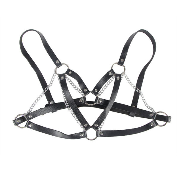 SUBBLIME - 953713 CEINTURE PUNK BONDAGE BOUCLE MÉTAL NOIRE TAILLE UNIQUE-SUBBLIME FETISH-sextoys-lingerie-bdsm-hygiène-sexshop