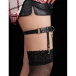 SUBBLIME – 953744 JARRETELLE PUNK EN CUIR AJUSTABLE NOIR TAILLE UNIQUE