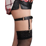 SUBBLIME – 953744 JARRETELLE PUNK EN CUIR AJUSTABLE NOIR TAILLE UNIQUE