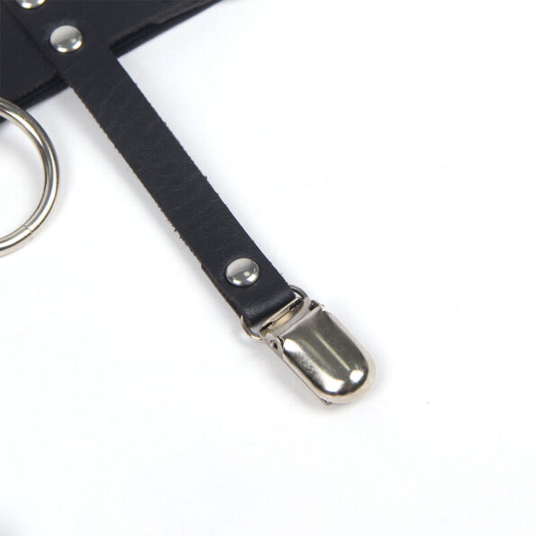 SUBBLIME - 953744 JARRETELLE PUNK EN CUIR AJUSTABLE NOIR TAILLE UNIQUE-SUBBLIME FETISH-sextoys-lingerie-bdsm-hygiène-sexshop