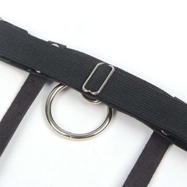 SUBBLIME - 953744 JARRETELLE PUNK EN CUIR AJUSTABLE NOIR TAILLE UNIQUE-SUBBLIME FETISH-sextoys-lingerie-bdsm-hygiène-sexshop