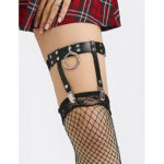 SUBBLIME – 953744 JARRETELLE PUNK EN CUIR AJUSTABLE NOIR TAILLE UNIQUE